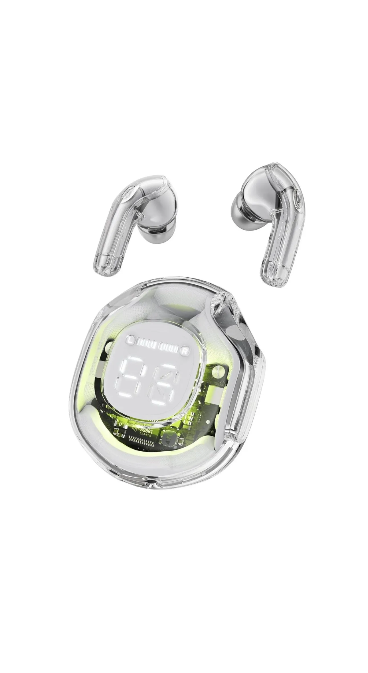 Ultrapod Pro 5.3 LED Power Display Crystal in-Ear Earbuds