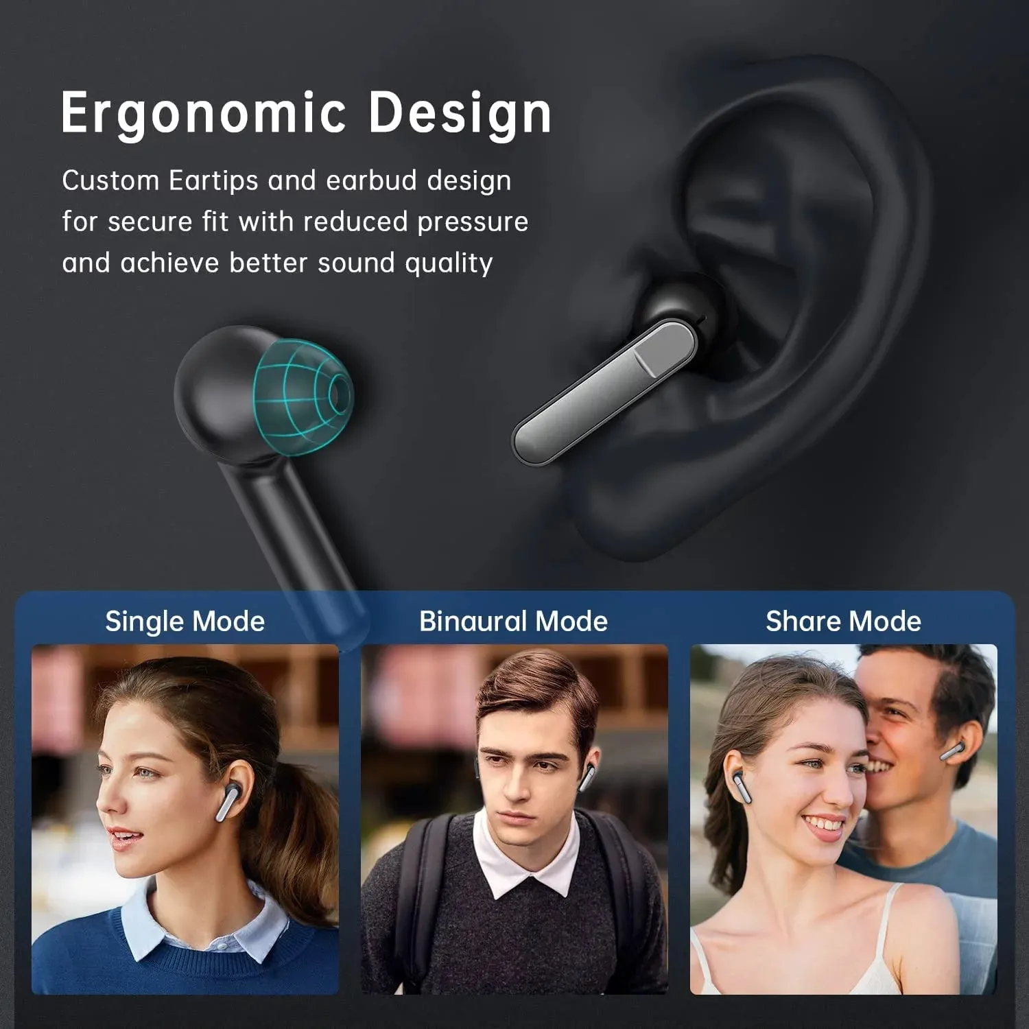 Wireless Earbuds, Bluetooth 5.1 Earbuds Noise Cancelling