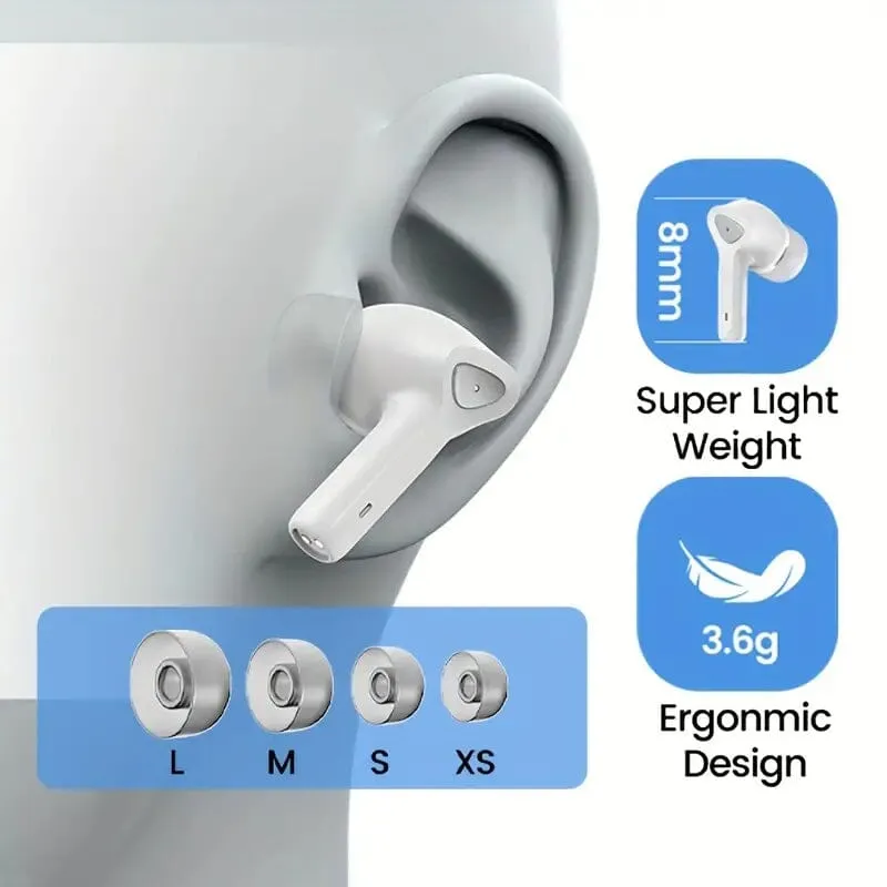 Wireless Earbuds with Smart Touch Screen Charging Case